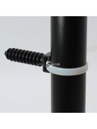 100 db műanyag kábelkötegelő, falra szerelhető kábelrendező klipek