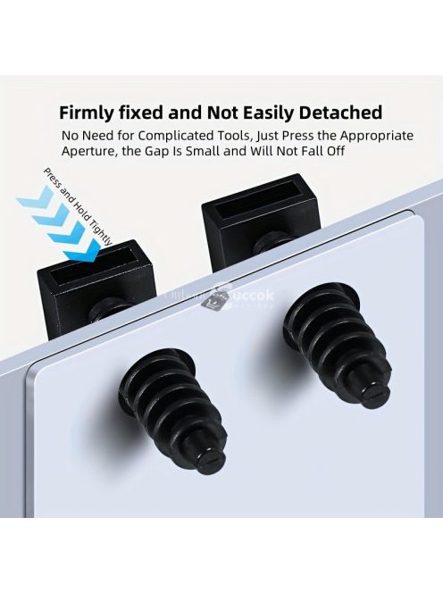 100 db műanyag kábelkötegelő, falra szerelhető kábelrendező klipek