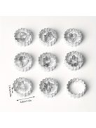 9 darabos Karácsonyi Süteményszaggató Készlet