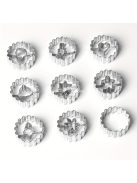 9 darabos Karácsonyi Süteményszaggató Készlet