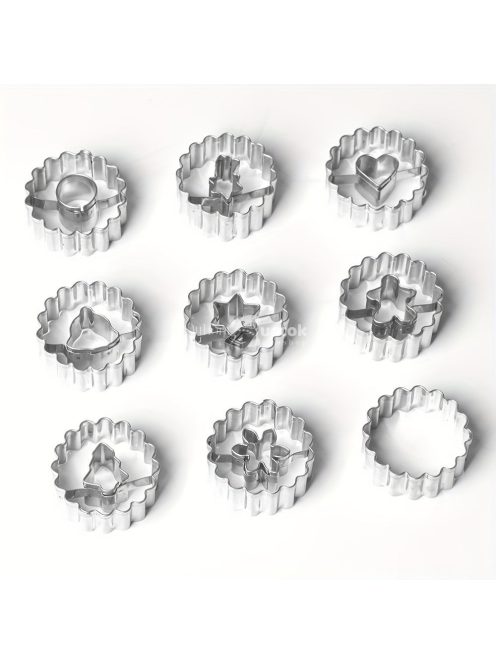 9 darabos Karácsonyi Süteményszaggató Készlet