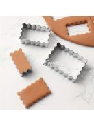 3 darabos Rozsdamentes Acél Süteményszaggató Készlet