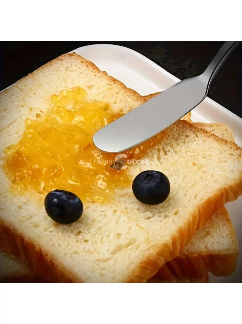 2 darabos rozsdamentes acél sajt- és vajkés készlet