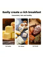 2 darabos rozsdamentes acél sajt- és vajkés készlet