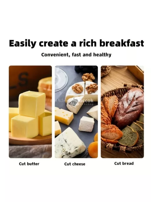 2 darabos rozsdamentes acél sajt- és vajkés készlet