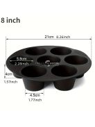 Szilikon muffin forma légfritőzhöz