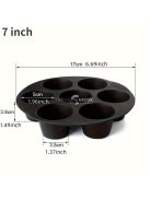 Szilikon muffin forma légfritőzhöz