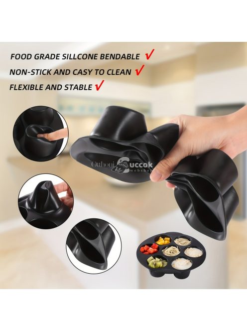 Szilikon muffin forma légfritőzhöz