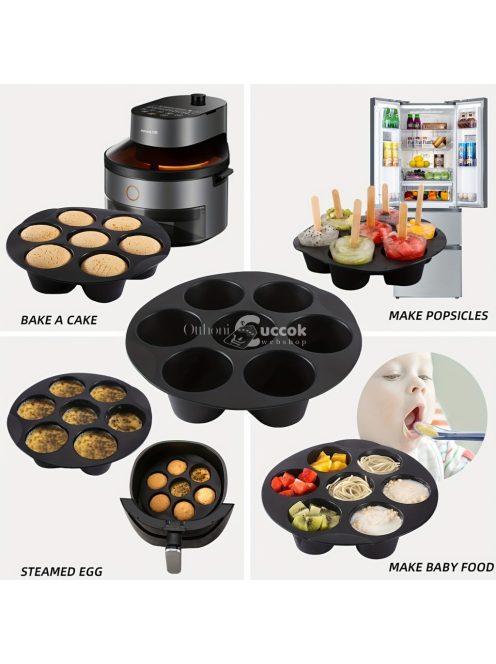 Szilikon muffin forma légfritőzhöz