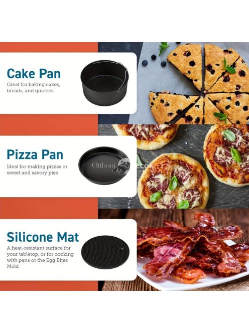 11 darabos légkeveréses sütő tartozékkészlet