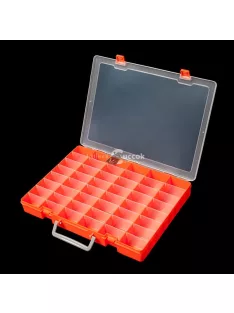   Sokoldalú 48-rekeszes átlátszó szervező doboz állítható válaszfalakkal