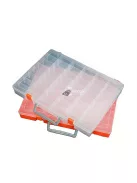 Sokoldalú 48-rekeszes átlátszó szervező doboz állítható válaszfalakkal