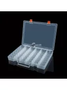 Sokoldalú 48-rekeszes átlátszó szervező doboz állítható válaszfalakkal