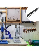 Nagy teherbírású fém falra szerelhető kés- és szerszámtartó