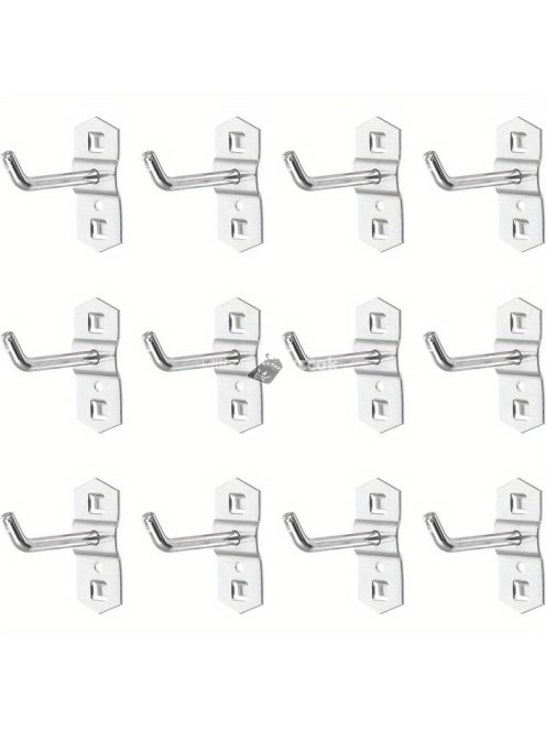 12 darabos fém lyukasztó horogkészlet