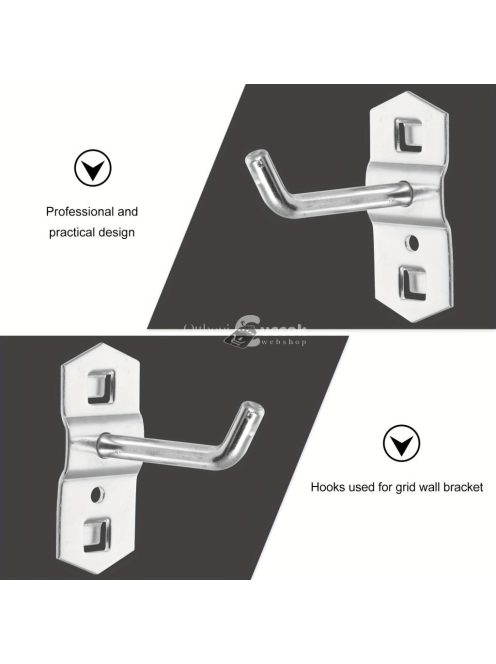 12 darabos fém lyukasztó horogkészlet