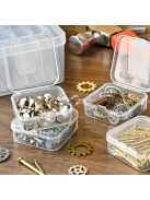 30 darabos átlátszó műanyag tárolódoboz készlet nagy szervezővel