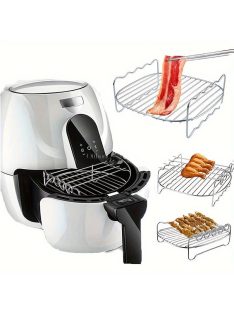   Rozsdamentes acélból készült légkeveréses sütőrács kiegészítő készlet