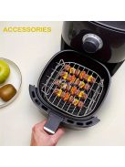 Rozsdamentes acélból készült légkeveréses sütőrács kiegészítő készlet