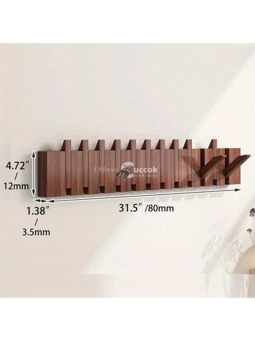 Fa Falra Szerelhető Zongora Kabátakasztó