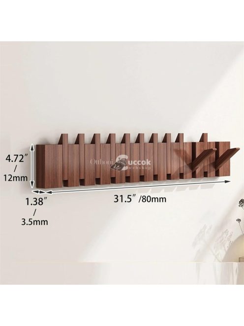 Fa Falra Szerelhető Zongora Kabátakasztó