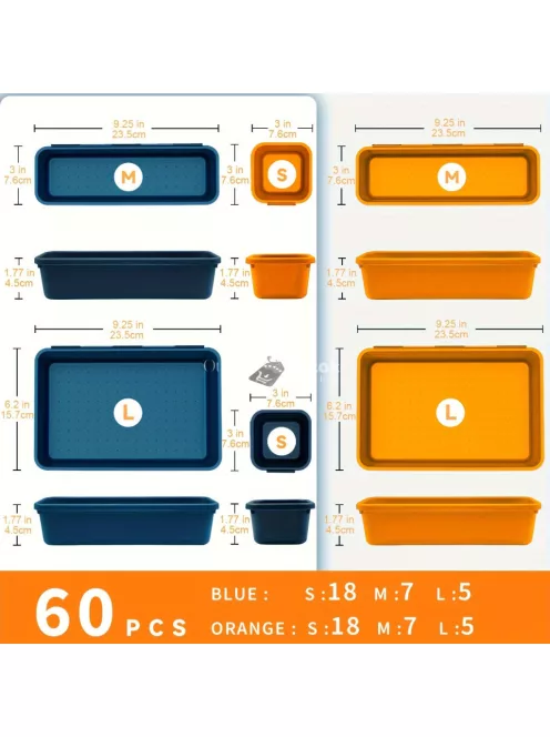 26 darabos készlet műanyag szerszámfiók