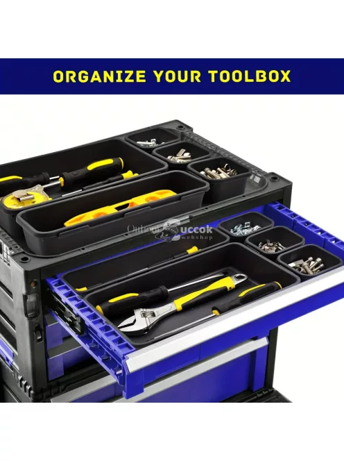 26 darabos készlet műanyag szerszámfiók