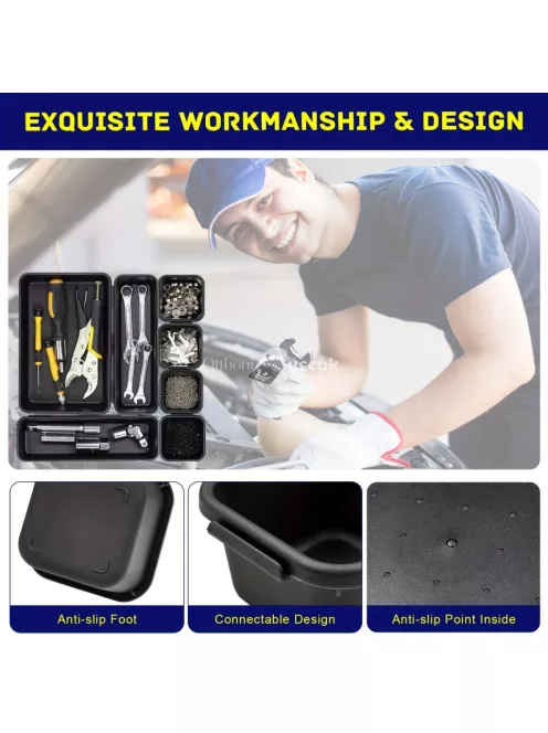 26 darabos készlet műanyag szerszámfiók