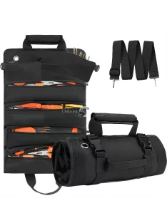   Szerszámtáska tekercs, nagy teherbírású szerszámszervező férfiaknak és nőknek