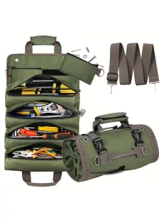   Szerszámtáska tekercs, nagy teherbírású szerszámszervező férfiaknak és nőknek