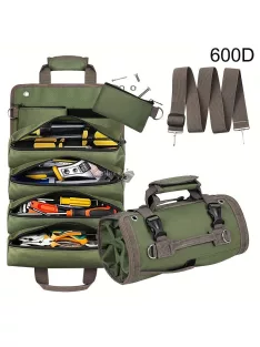   Szerszámtáska tekercs, nagy teherbírású szerszámszervező férfiaknak és nőknek