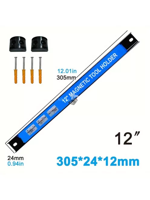 1db Mágneses Szerszámtartó Szalag, Rozsdamentes Acél Felületű mágnesrúd