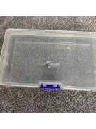 5db átlátszó műanyag tárolódoboz, ékszertároló rendszer, üres többfunkciós tárolódoboz