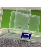 5db átlátszó műanyag tárolódoboz, ékszertároló rendszer, üres többfunkciós tárolódoboz