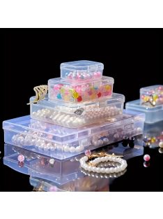 12db Átlátszó Műanyag Tárolódoboz