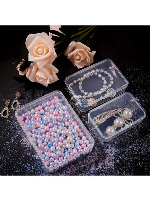 12db Átlátszó Műanyag Tárolódoboz