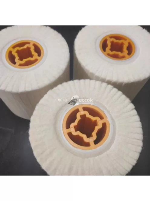 Nagyon sűrű, keresztirányú, gyapjúkefe, polírozókorong