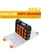 Kétoldalas Alkatrészdoboz, 34 Rekeszes Tárolódoboz