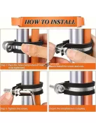 44 darabos rozsdamentes acél kábelcsipesz készlet gumimarkolattal