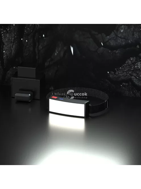 USB-vel Tölthető Ultra-Fényes COB Árnyékoló Fejlámpa Hosszú Akkumulátor Élettartammal