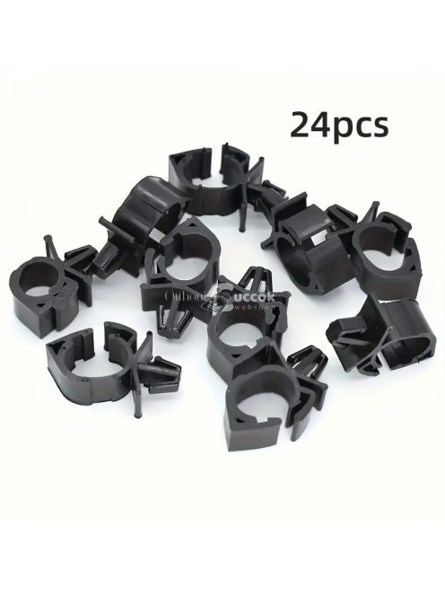 24db Fekete Műanyag Autókábel Kötözők