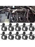 24db Fekete Műanyag Autókábel Kötözők