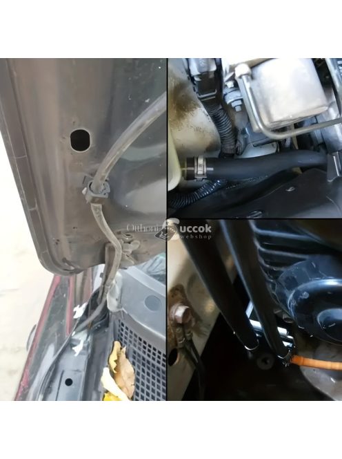 24db Fekete Műanyag Autókábel Kötözők