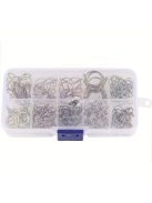 126 darabos rugós tömlőbilincs készlet öntözőtömlőkhöz, levegőcsövekhez