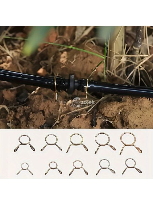 126 darabos rugós tömlőbilincs készlet öntözőtömlőkhöz, levegőcsövekhez