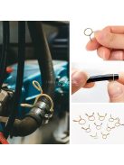 126 darabos rugós tömlőbilincs készlet öntözőtömlőkhöz, levegőcsövekhez