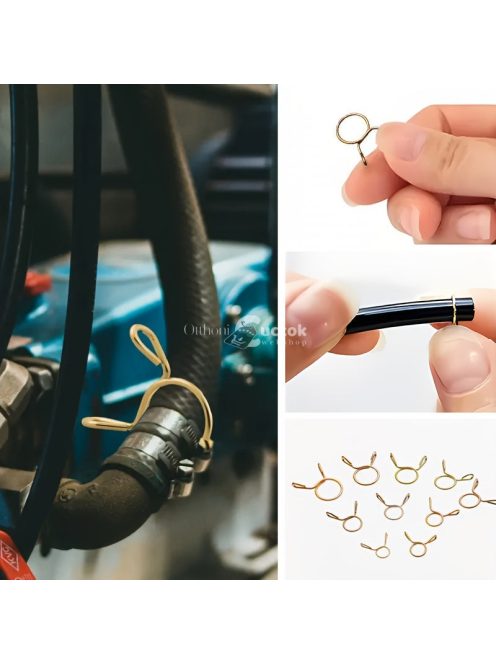 126 darabos rugós tömlőbilincs készlet öntözőtömlőkhöz, levegőcsövekhez