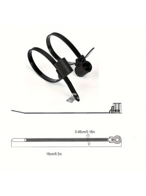 50db Fekete Nylon Kábelkötegelő