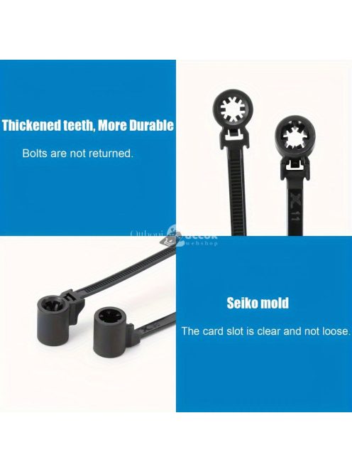 50db Fekete Nylon Kábelkötegelő