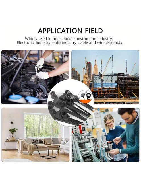 50db Fekete Nylon Kábelkötegelő